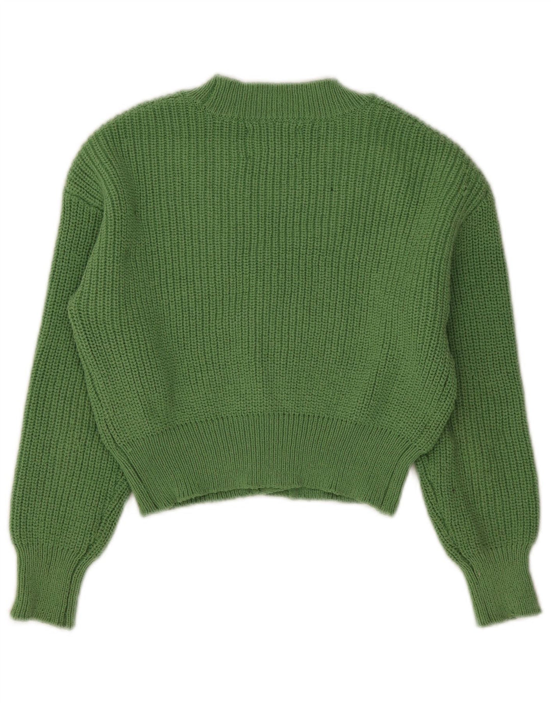Maglione cardigan corto per ragazze Zara 9-10 anni in poliestere verde