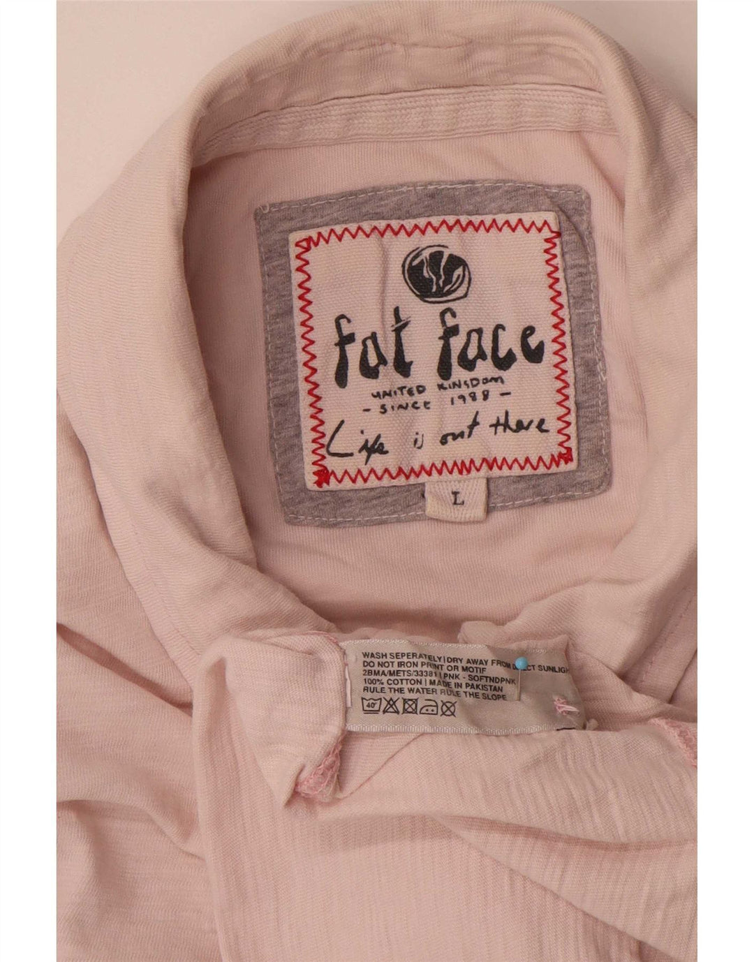 Polo da uomo Fat Face grande rosa