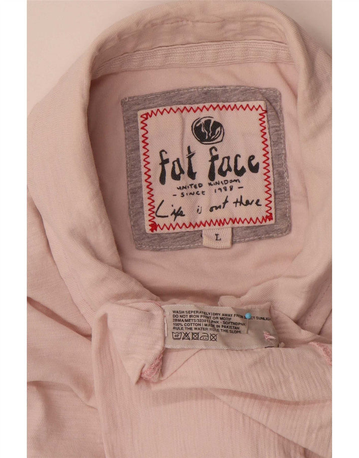 Polo da uomo Fat Face grande rosa