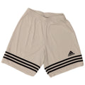 Pantaloncini sportivi Adidas Climalite da uomo piccoli in poliestere bianco