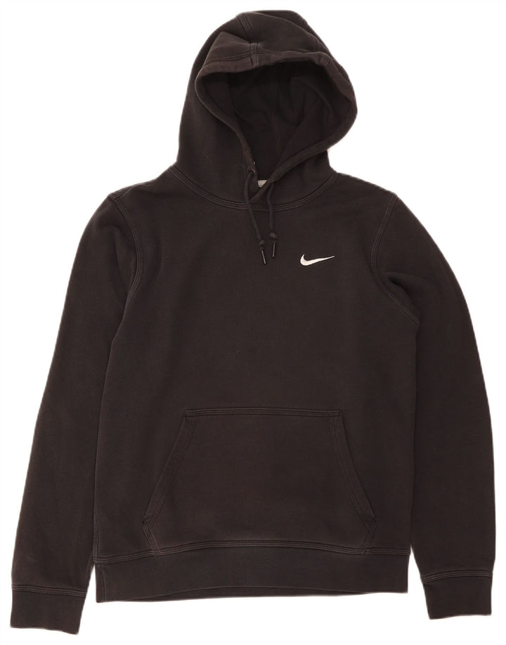Felpa con cappuccio da uomo NIKE piccola in cotone nero