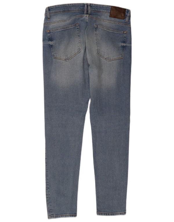 Jeans skinny da uomo Zara EU 44 Large W34 L30 Cotone blu