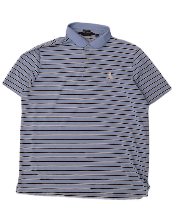 Polo Ralph Lauren da uomo Polo XL in cotone a righe blu