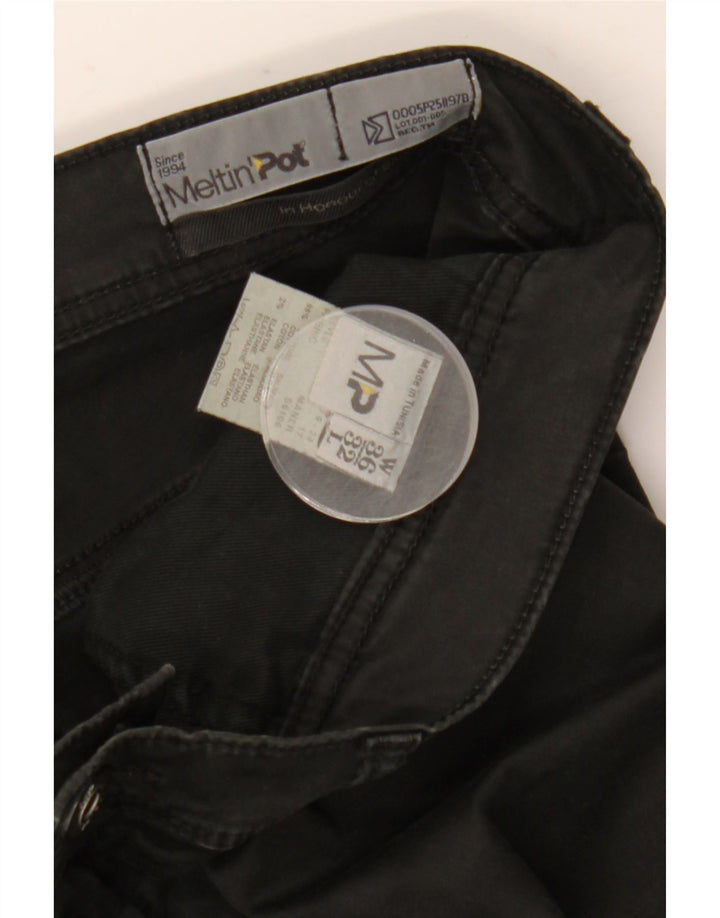 Jeans dritti da uomo Meltin' Pot W36 L32 cotone nero