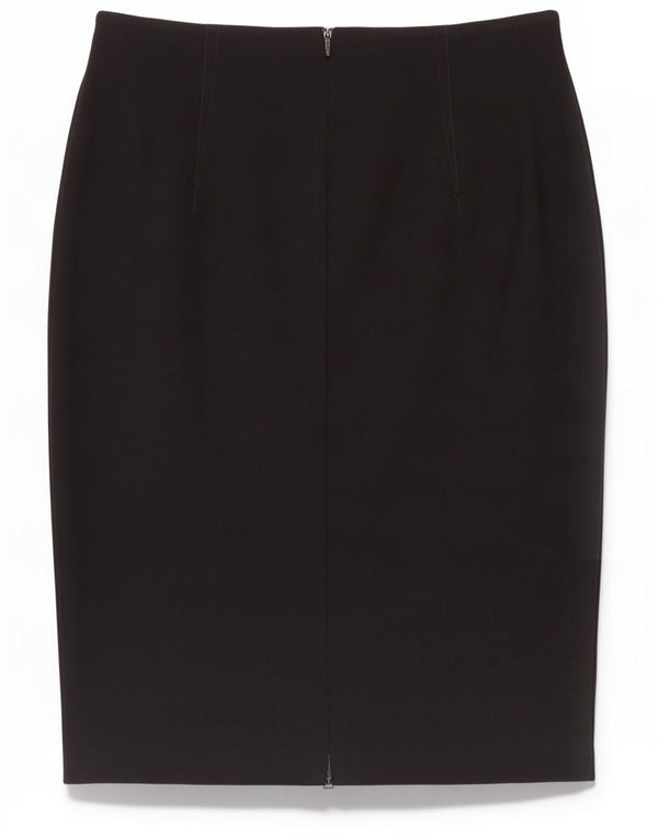 Gonna a tubino da donna Marks & Spencer UK 14 grande W32 poliestere nero