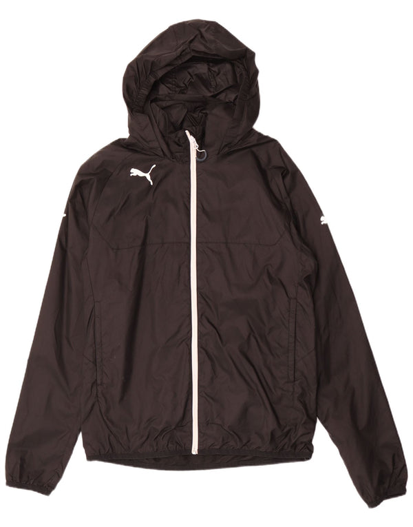 Giacca antipioggia con cappuccio da uomo PUMA UK 38 Medium Nero Poliestere