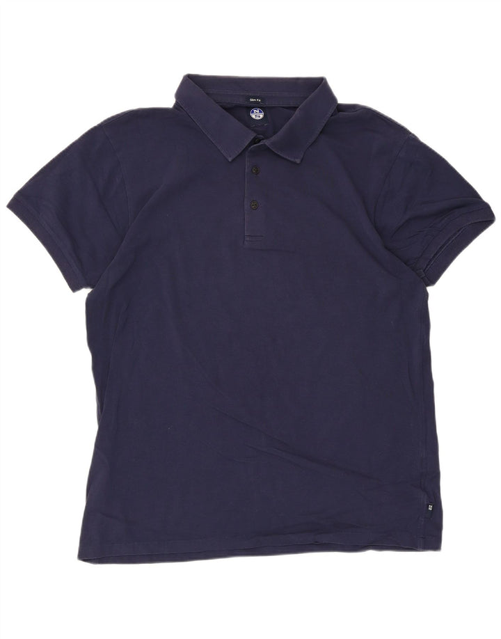 Polo da uomo slim fit North Sails 3XL blu navy
