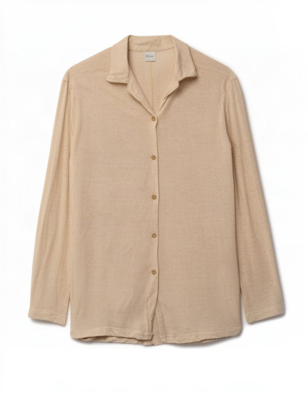 Maglione cardigan lungo da donna Benetton UK 14 Beige medio screziato