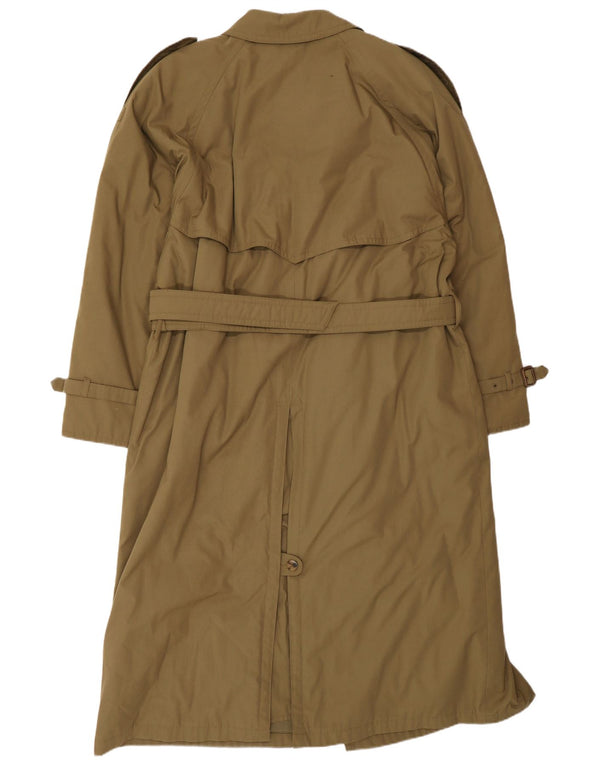 Trench da uomo vintage IT 48 medio poliestere kaki classico