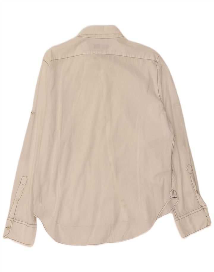 Camicia Zara Uomo XL Cotone Bianco