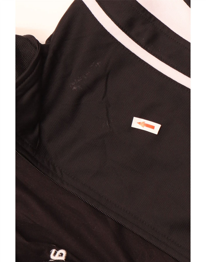 Giacca da tuta da ragazzo Asics 11-12 anni in poliestere color block nero