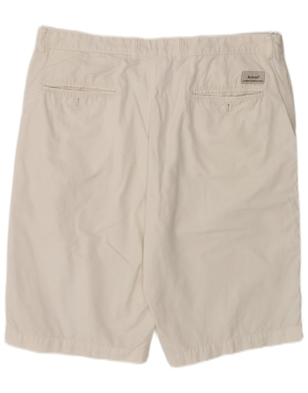 Pantaloncini chino da uomo Avirex XL W38 cotone bianco