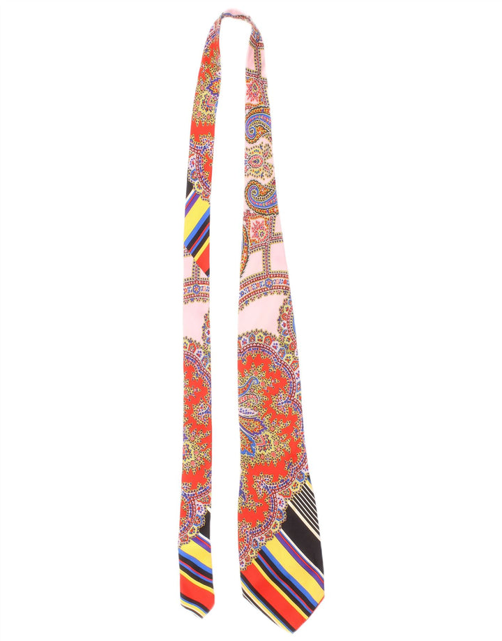 Gianni Versace Cravatta da uomo Taglia unica Designer di seta Paisley multicolore
