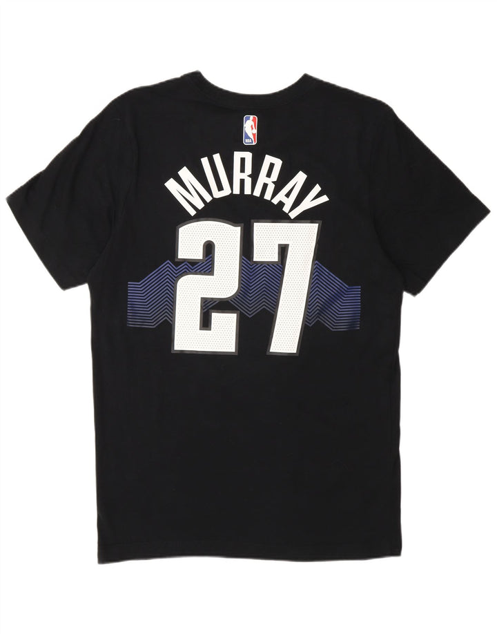 T-shirt grafica Nike Denver Nuggets da uomo, piccola, in cotone nero