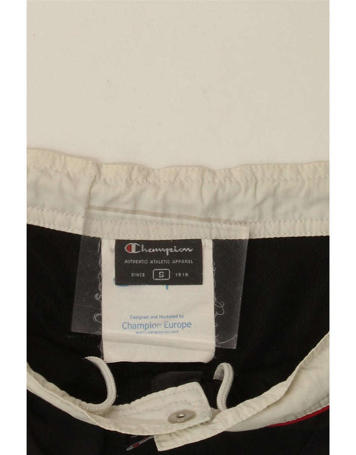 CHAMPION Pantaloncini da bagno con grafica da uomo Small Black Colourblock in poliammide