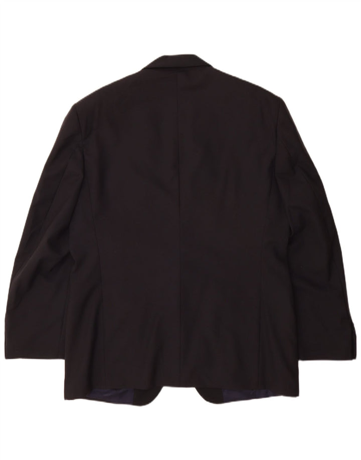 Giacca blazer da uomo a 1 bottone Ferre IT 54 2XL Lana vergine blu navy