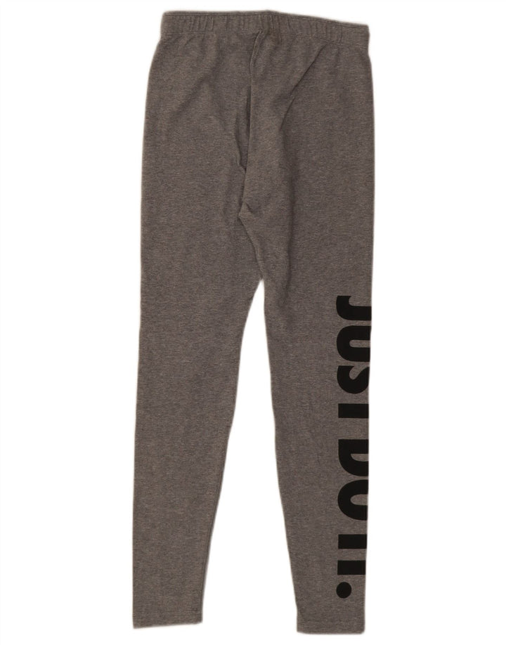 Leggings grafici da donna Nike UK 10 piccolo cotone grigio
