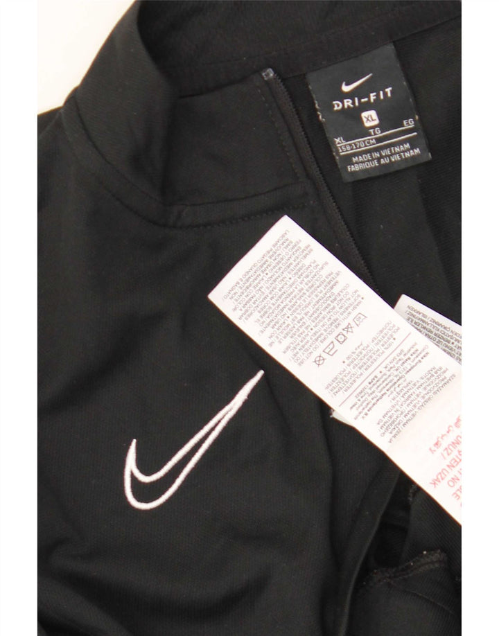 Giacca da tuta da ragazzo Nike Dri Fit Top 13-14 anni XL poliestere nero