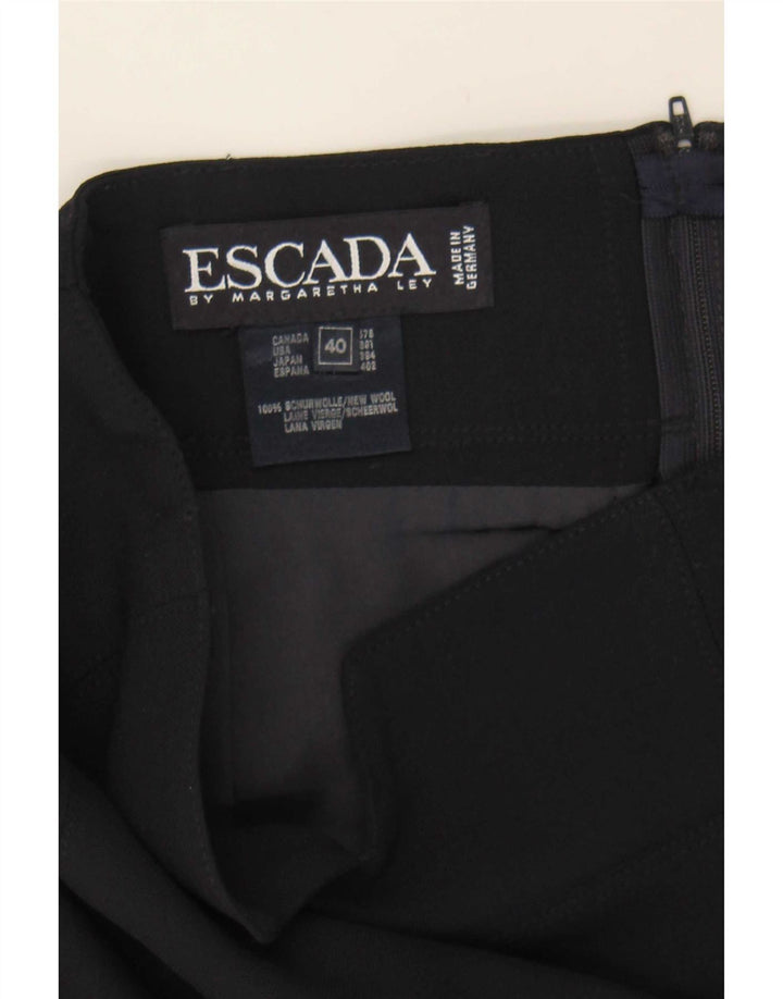 Gonna a tubino da donna Escada EU 40 Media W27 Lana blu navy