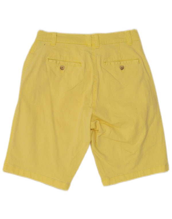Pantaloncini chino da donna Joules UK 8 piccoli W26 cotone giallo