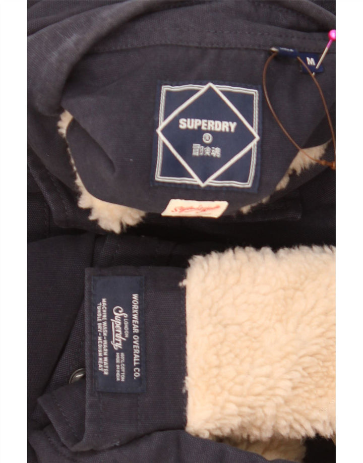 Camicia da uomo Sherpa Lumberjack Superdry in cotone blu navy medio