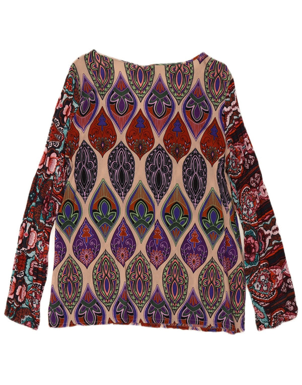 DESIGUAL Camicetta a maniche lunghe da donna Top UK 18 XL Paisley multicolore