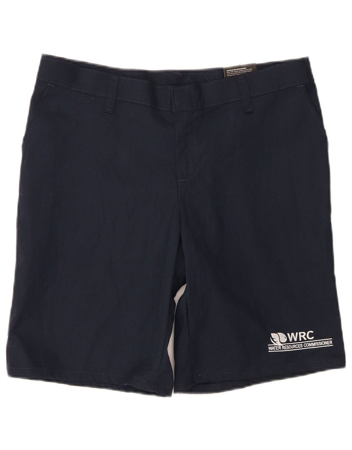 Pantaloncini chino grafici da donna Dickies US 8 medi W30 poliestere blu navy