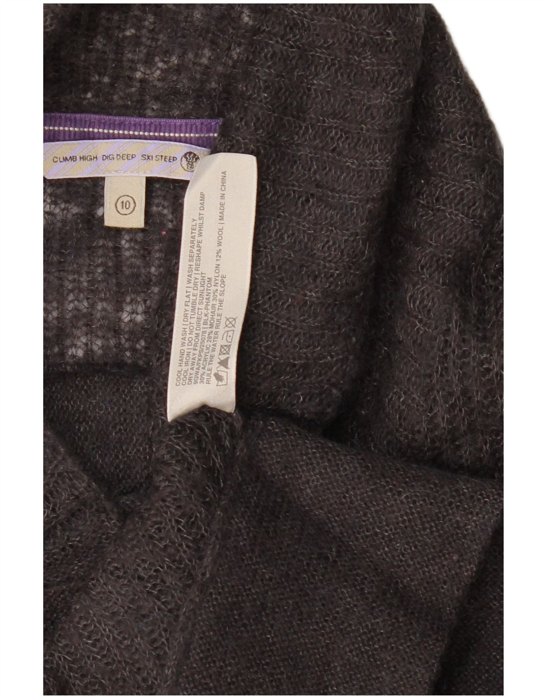 Maglione cardigan da donna Fat Face UK 10 Piccolo acrilico grigio
