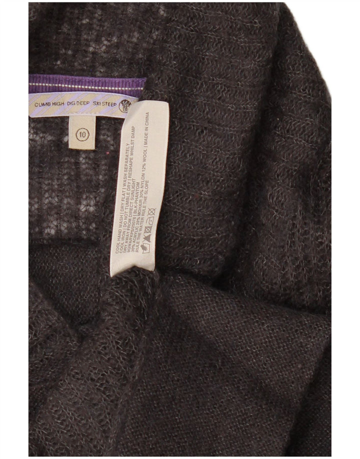 Maglione cardigan da donna Fat Face UK 10 Piccolo acrilico grigio
