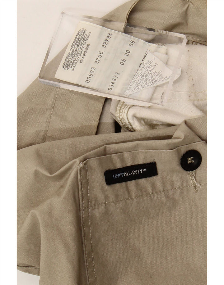 Pantaloni cargo dritti da uomo Levi's W32 L31 in cotone beige