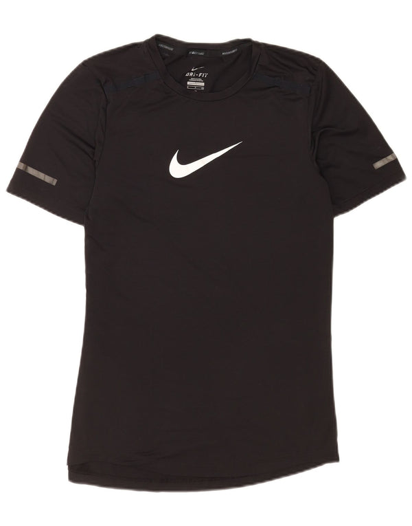 T-shirt grafica Nike Dri Fit da uomo, piccola, in poliestere nero