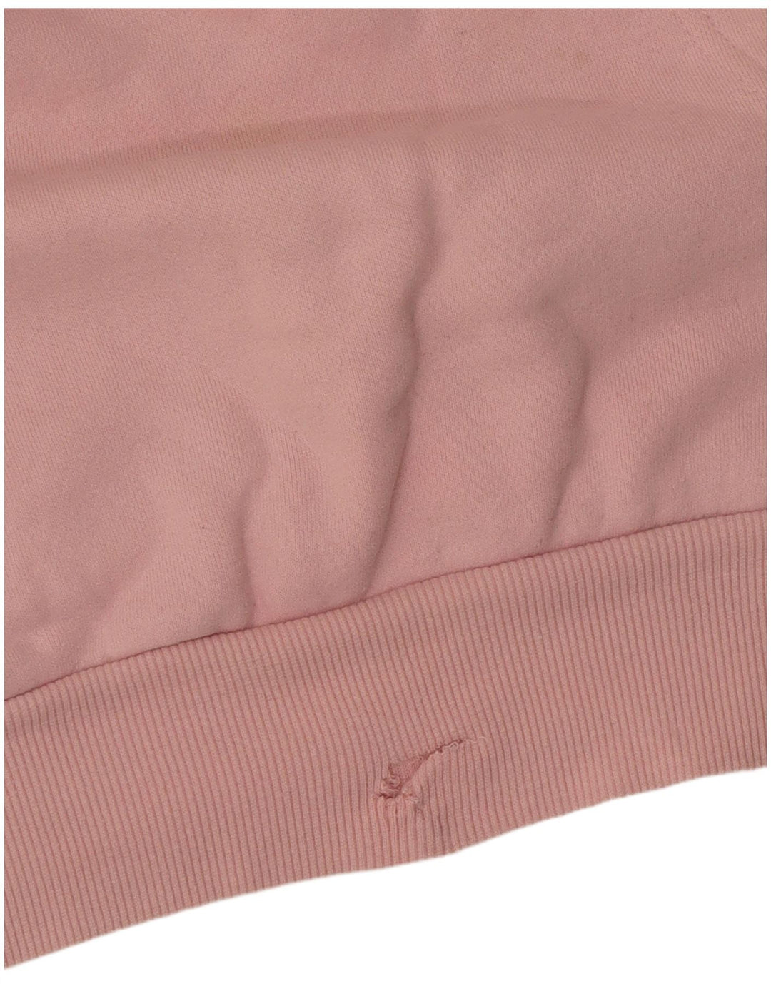 ELLESSE Maglione con cappuccio grafico oversize da donna UK 8 piccolo cotone rosa