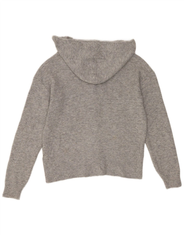 Maglione cardigan con cappuccio da donna Marks & Spencer UK 14 Poliestere grigio medio