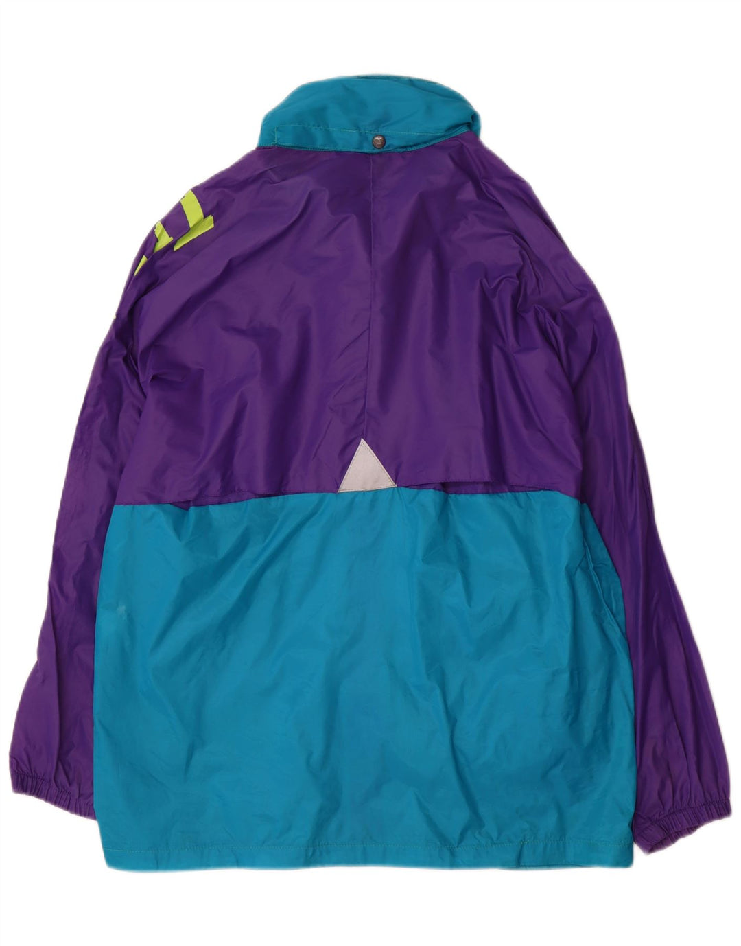 Giacca antipioggia grafica da uomo Brugi UK 38 Nylon color block viola medio