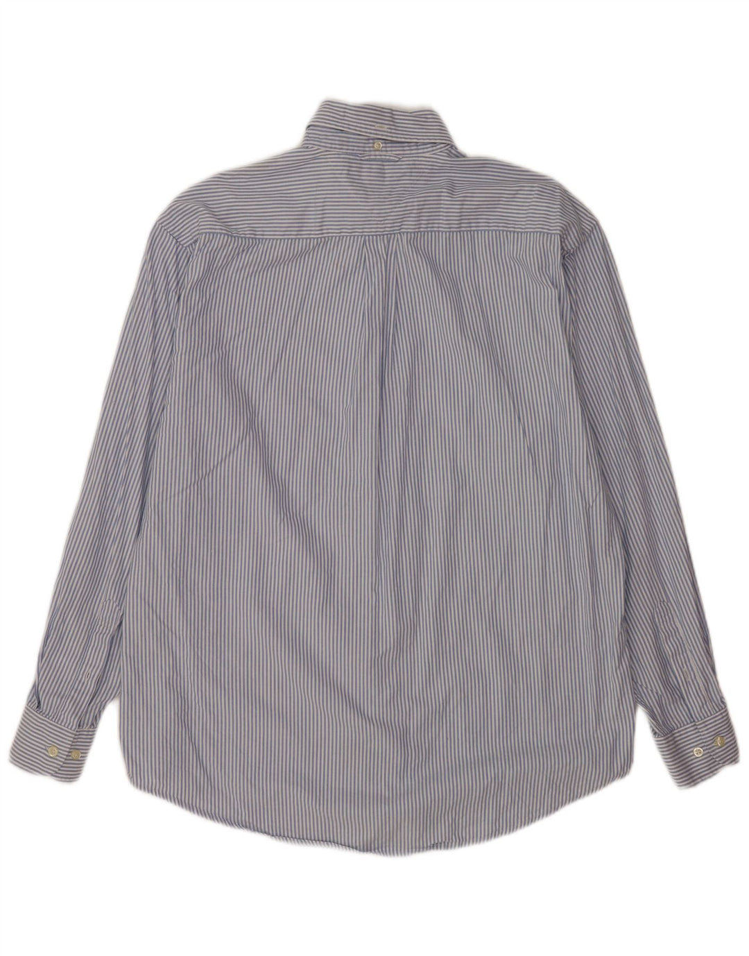 Camicia da uomo Tommy Hilfiger in cotone gessato blu medio