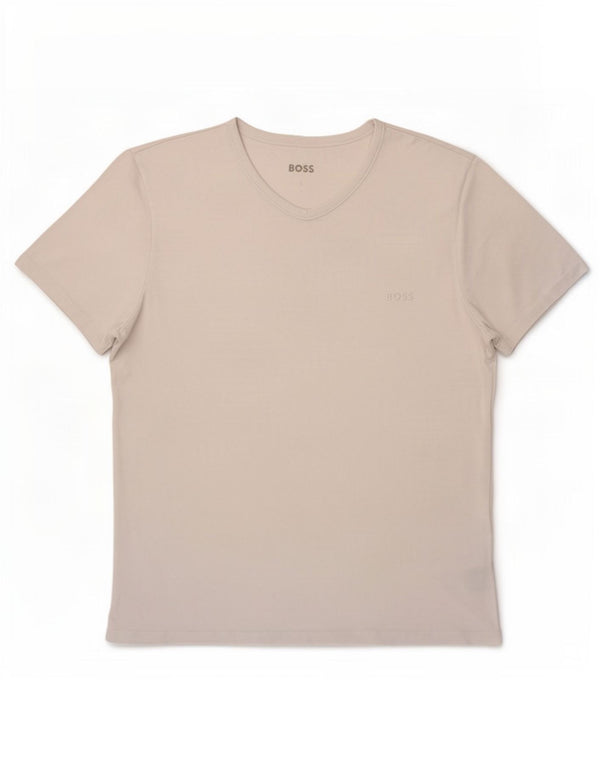 T-shirt da donna Hugo Boss Top UK 14 grande cotone bianco