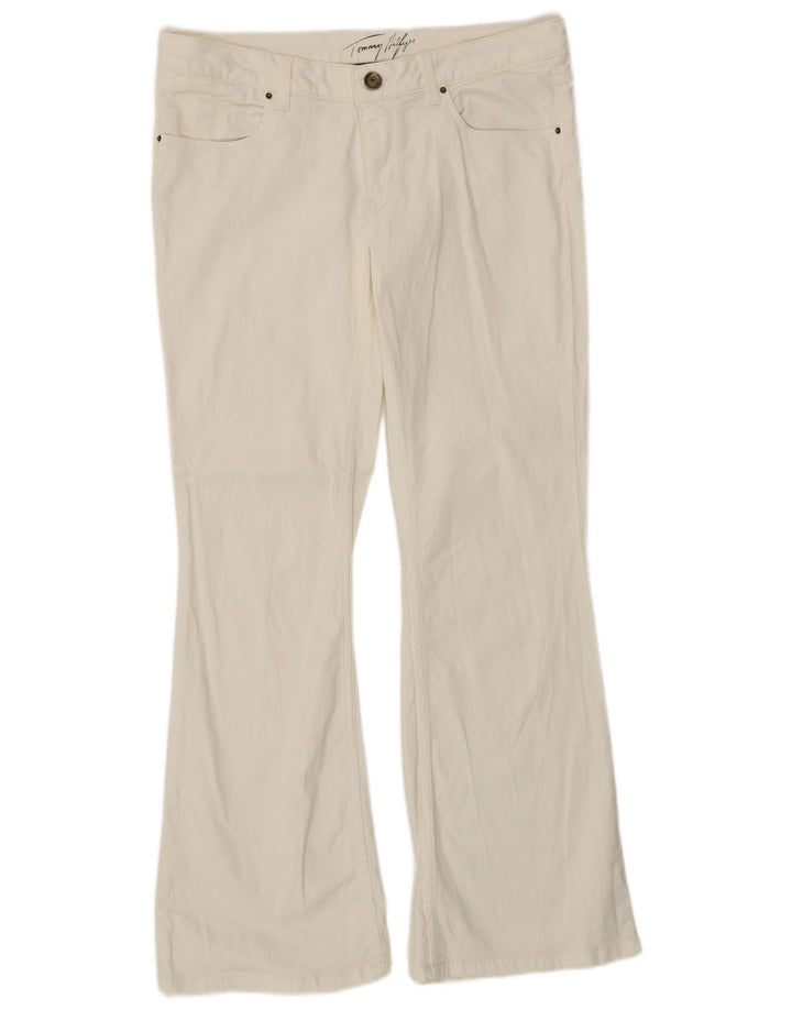 TOMMY HILFIGER Jeans bootcut da donna W30 L30 cotone bianco