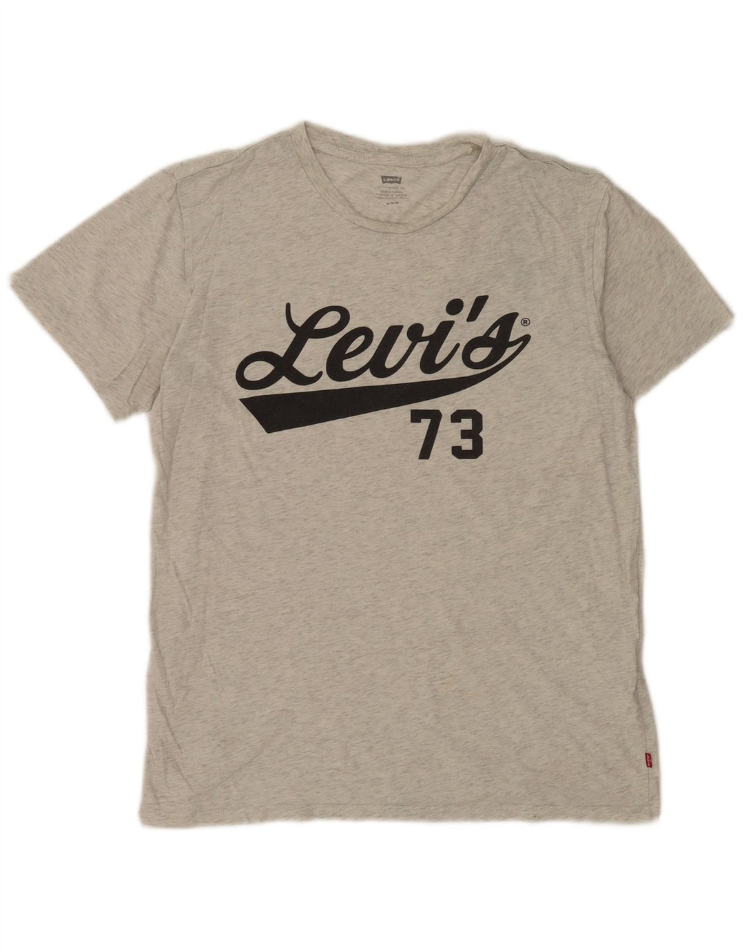 T-shirt grafica da uomo Levi's Top in cotone mélange grigio medio