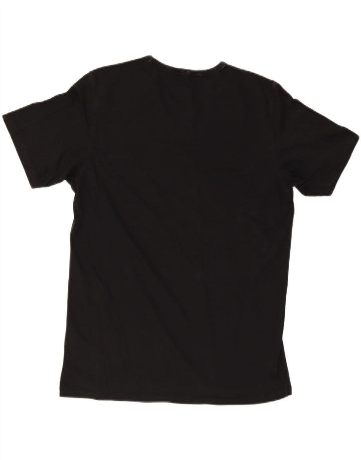 T-shirt grafica da uomo LEE Top grande in cotone nero