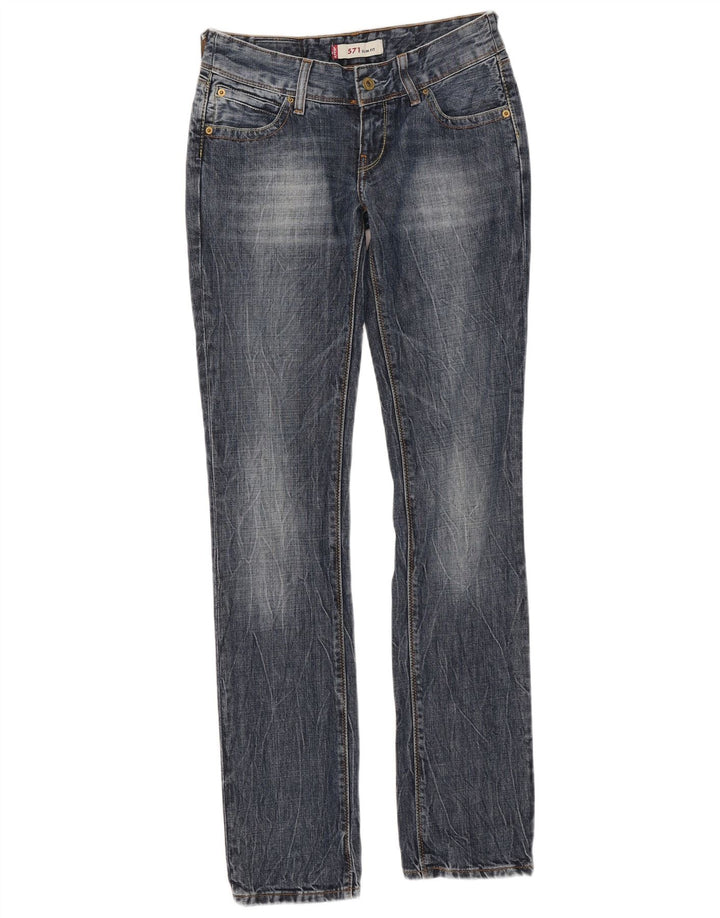 Jeans Levi's 571 Slim da donna W27 L34 cotone blu