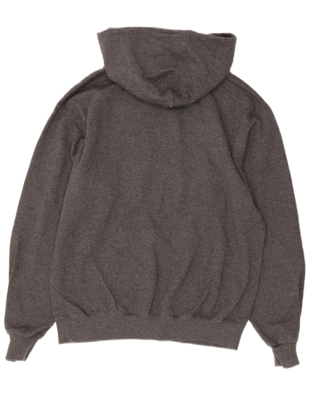 Maglione con cappuccio grafico da uomo Champion in cotone grigio medio