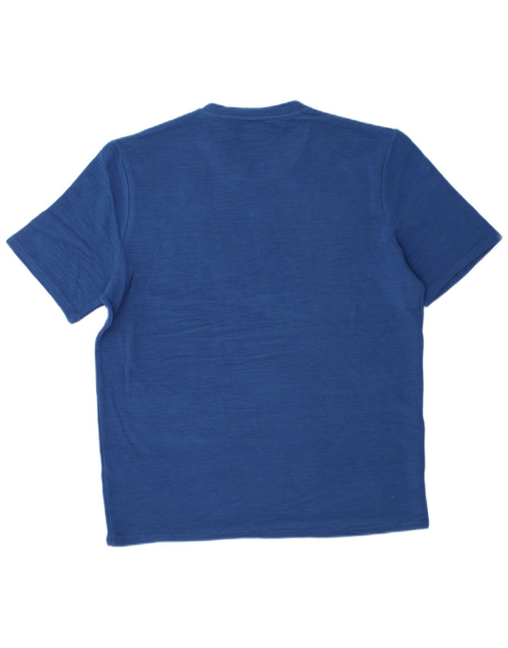 T-shirt da uomo Hugo Boss Top blu medio in modal