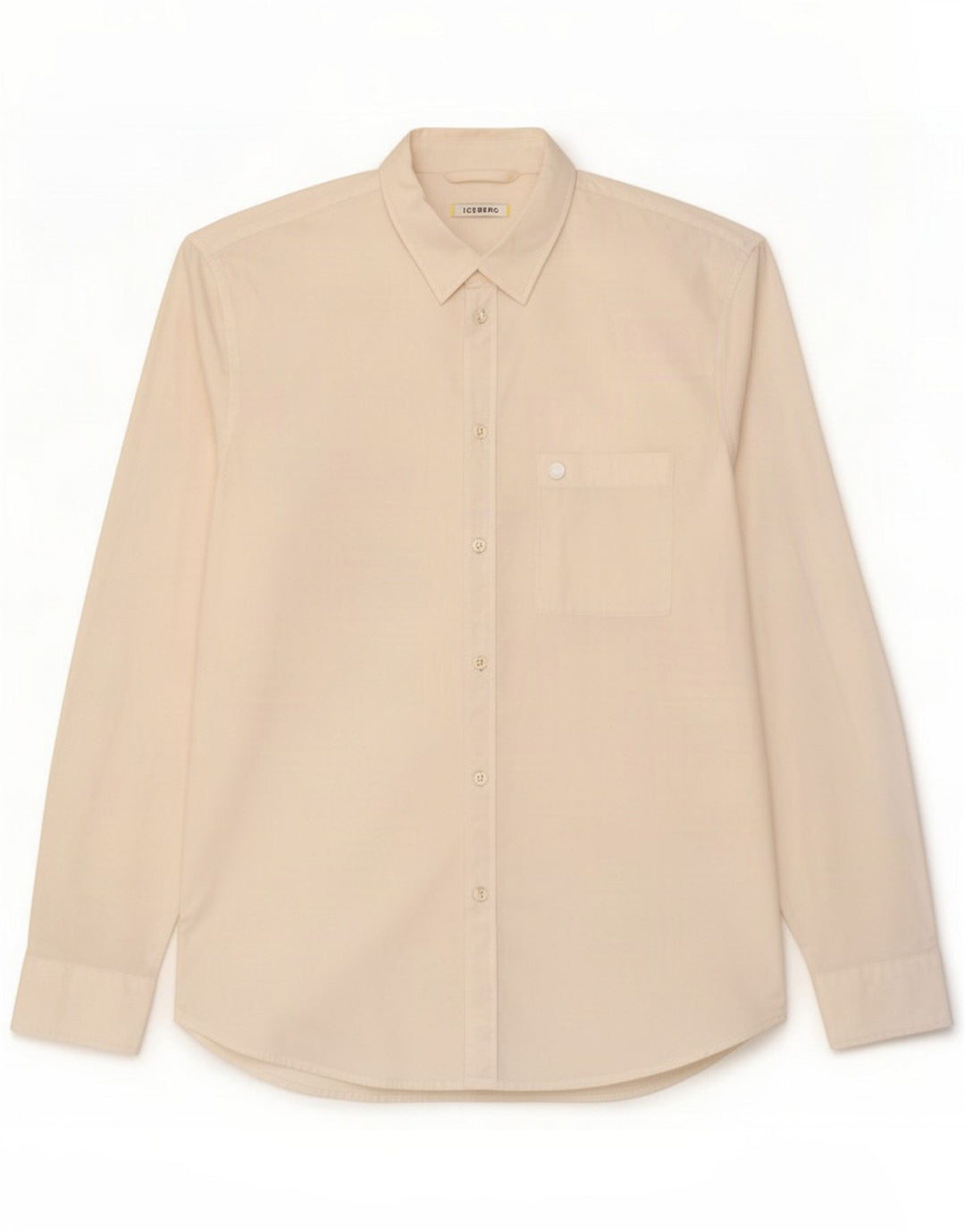 Camicia da uomo Iceberg XL in cotone bianco Classic