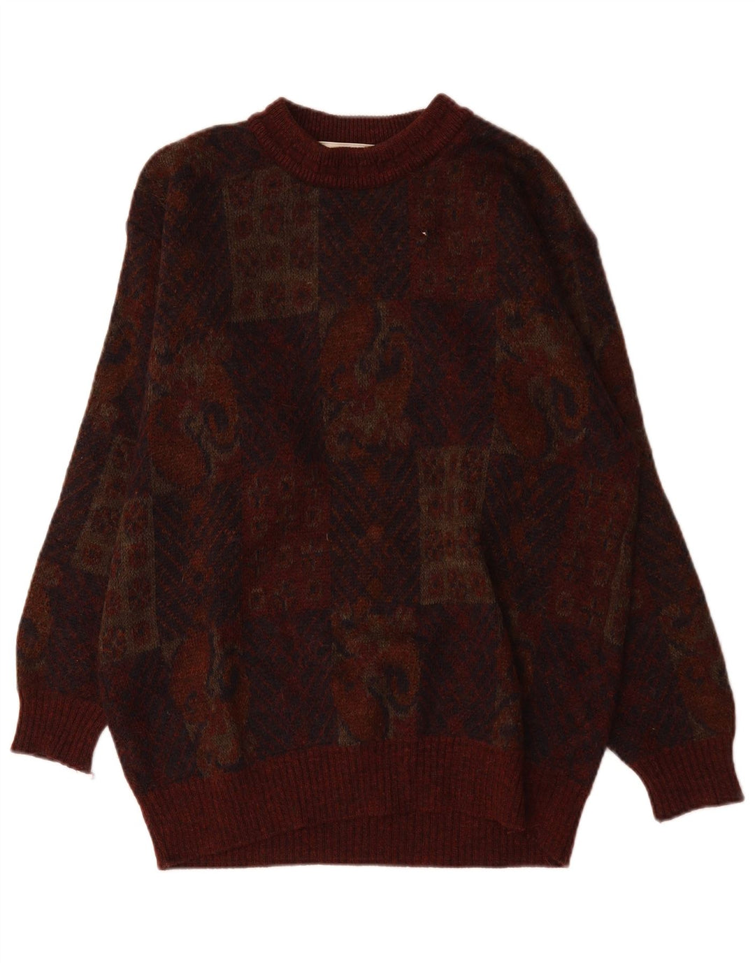 Marks & Spencer Maglione maglione girocollo St. Michael da uomo Borgogna medio