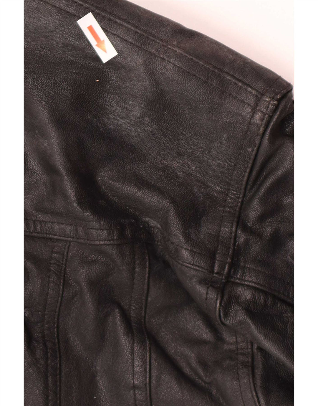Giacca in pelle da uomo Milan UK 40 grande nera