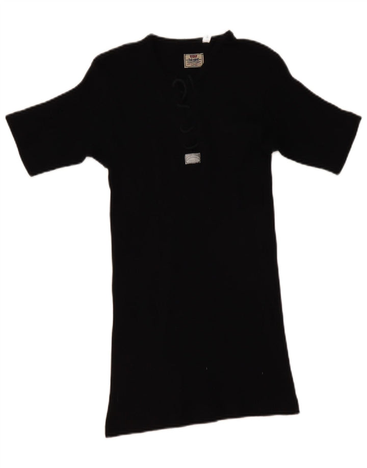 T-shirt da donna Levi's Top UK 8 piccola in cotone nero