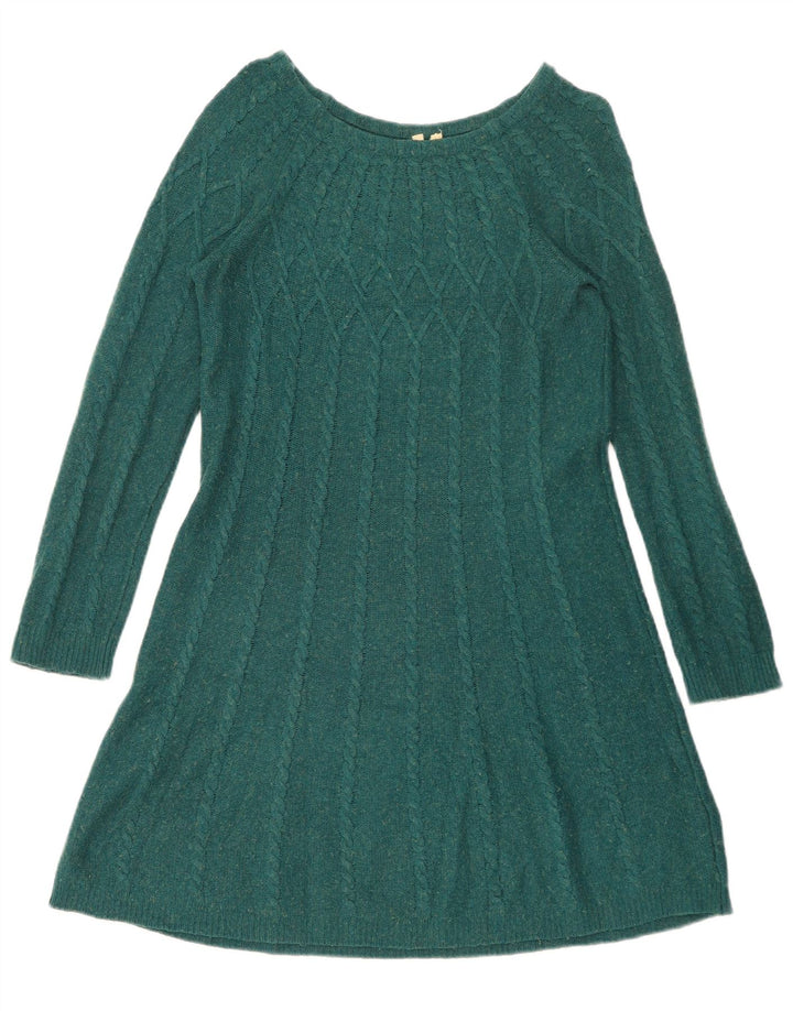 Abito maglione da donna White Stuff UK 14 Cotone verde medio