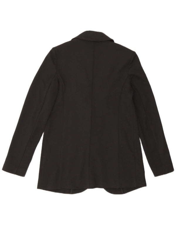 Marks & Spencer Womens Open Relaxed Fit Blazer Jacket UK 8 Small Black