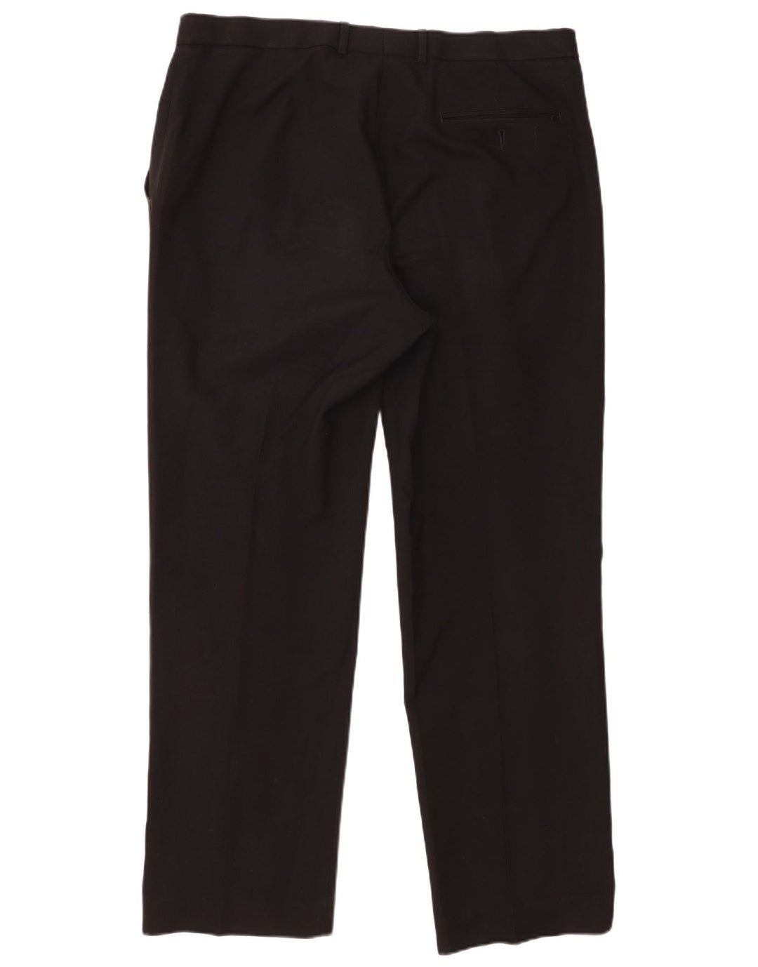 Pantaloni da abito con pegging da uomo Marks & Spencer W36 L31 poliestere nero