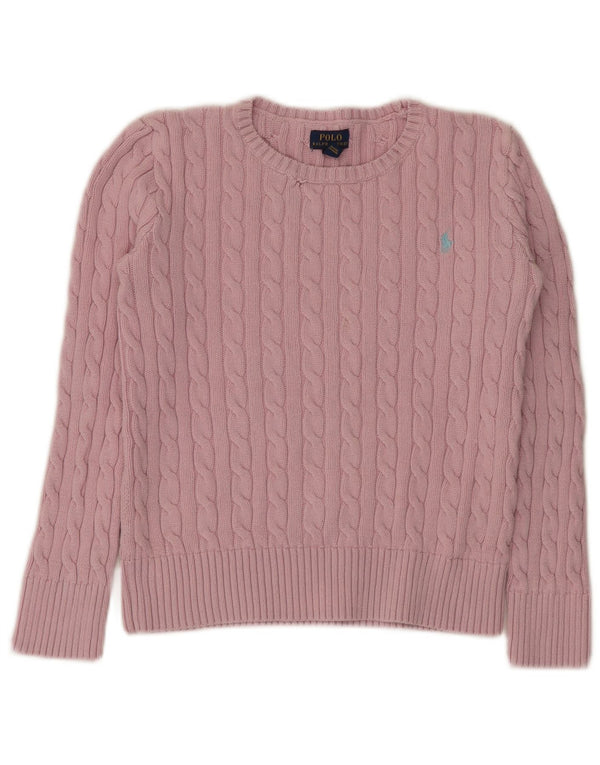 Polo Ralph Lauren Maglione corto girocollo per ragazze 15-16 anni XL Rosa